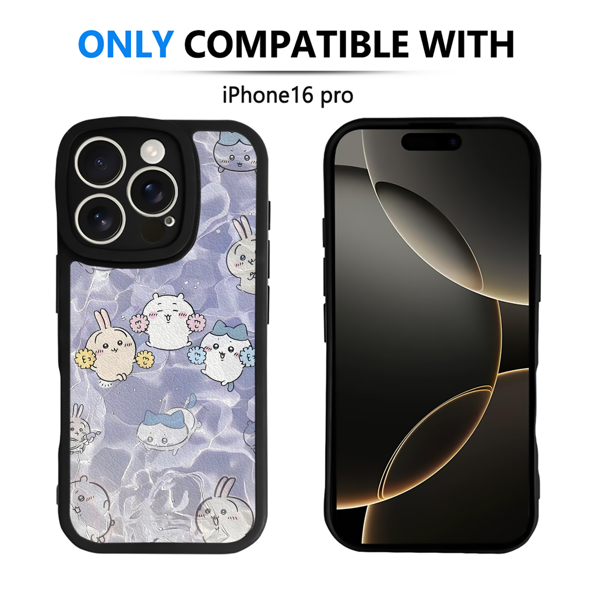 （画像用） ちいかわ Chii-kawa 【iPhone 16シリーズ対応】シリコンスマホケース（レザー調） 材質：シリコン